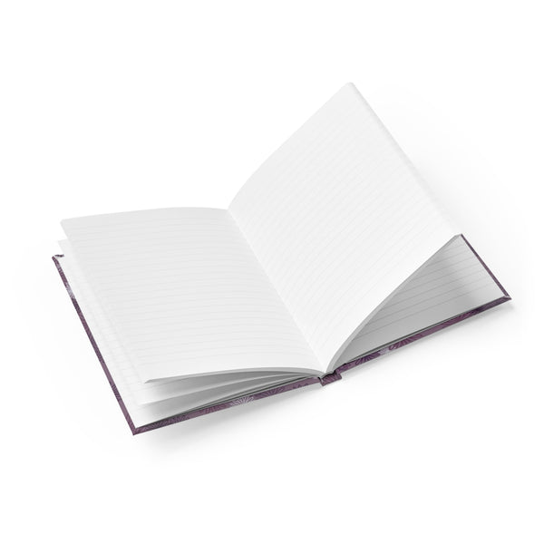 hardcover journal - purple chrysanthemum