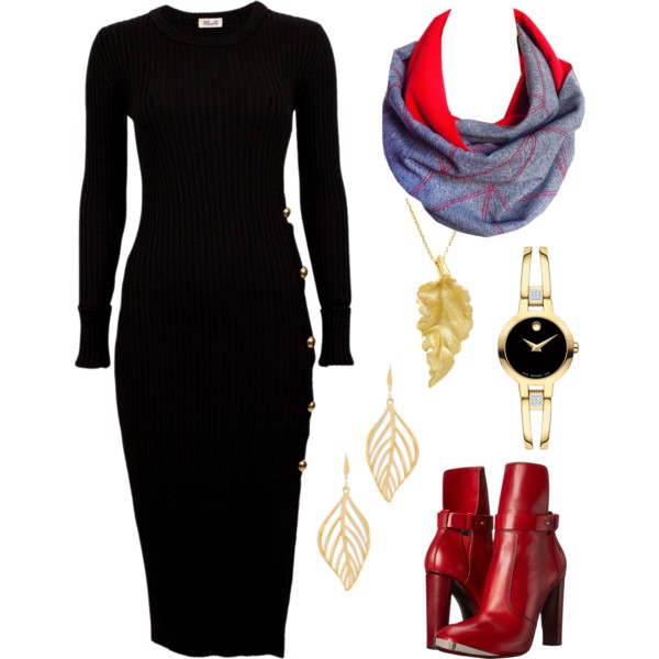 the cassandra scarf from Holland Cox with a long necklace
