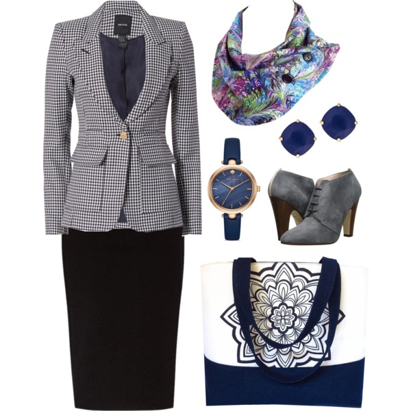 the natalie button scarf from Holland Cox for the office