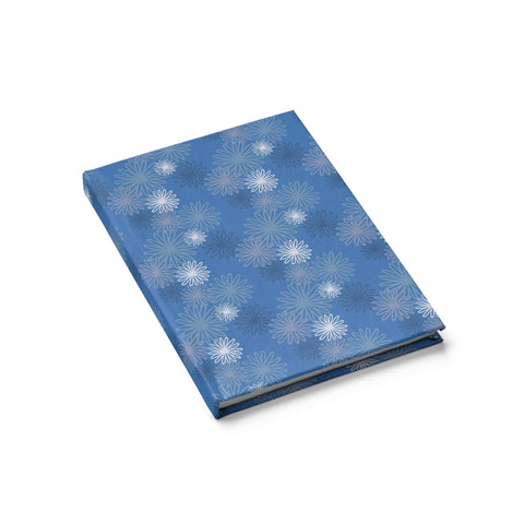 hardcover sketchbook - blue chrysanthemum