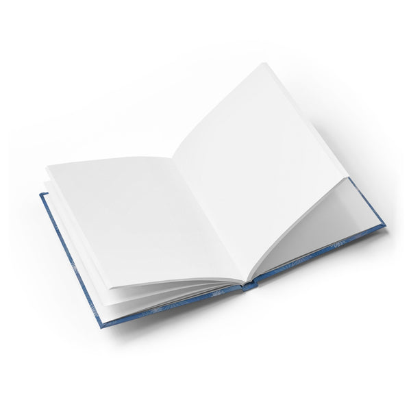 hardcover sketchbook - blue chrysanthemum