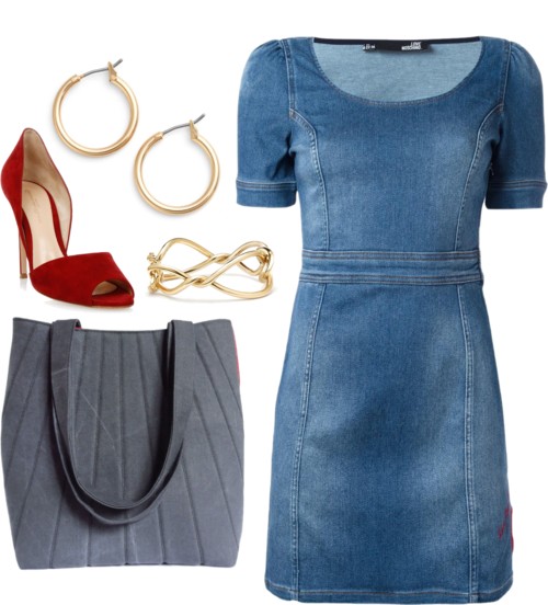 how to wear gray: with denim