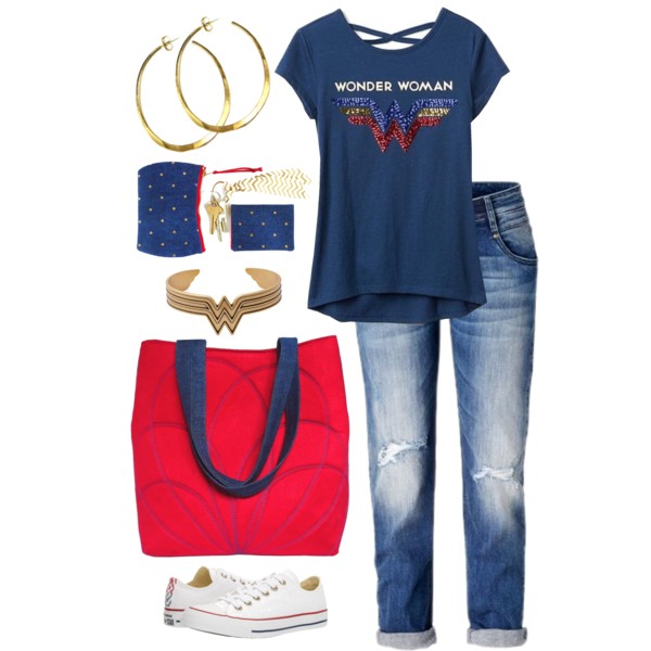 a statement bag with your favorite tee shirt